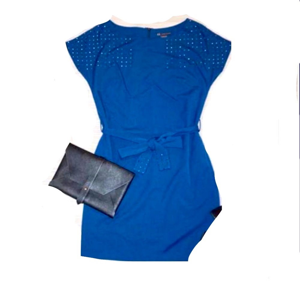 Blue Studed Armani Exchange Dress with Belt